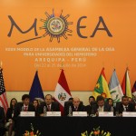 Autoridades de la OEA y la UCSP presentes en la inauguración