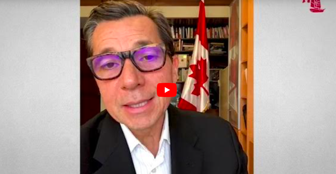 Saludos desde la embajada de Canadá