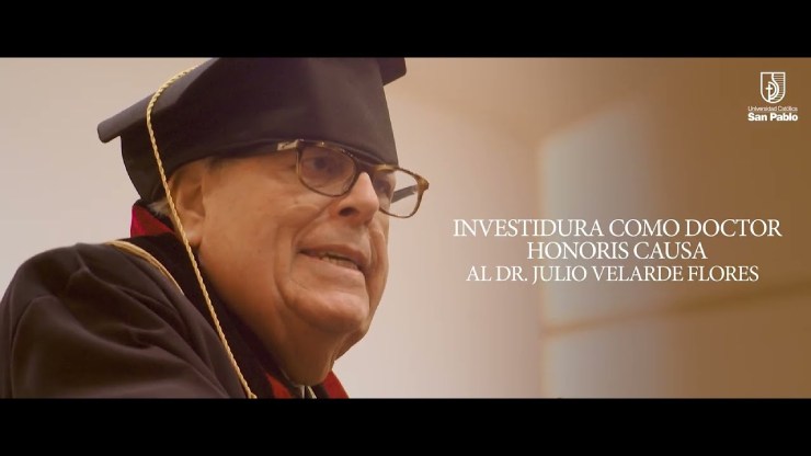 Investidura al Dr. Julio Velarde con el grado de Doctor Honoris Causa, presidente del BCRP