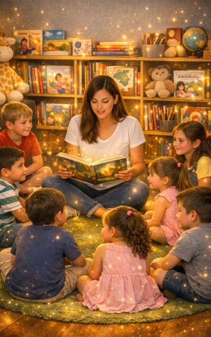 Cuenta cuentos:   Aprendamos valores entre cuentos y música